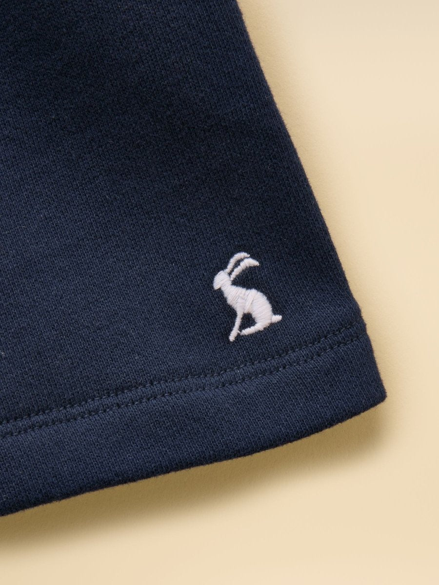 Kids' Sundaze Navy Blue Loopback Sweat Shorts - RUTHERFORD & Co