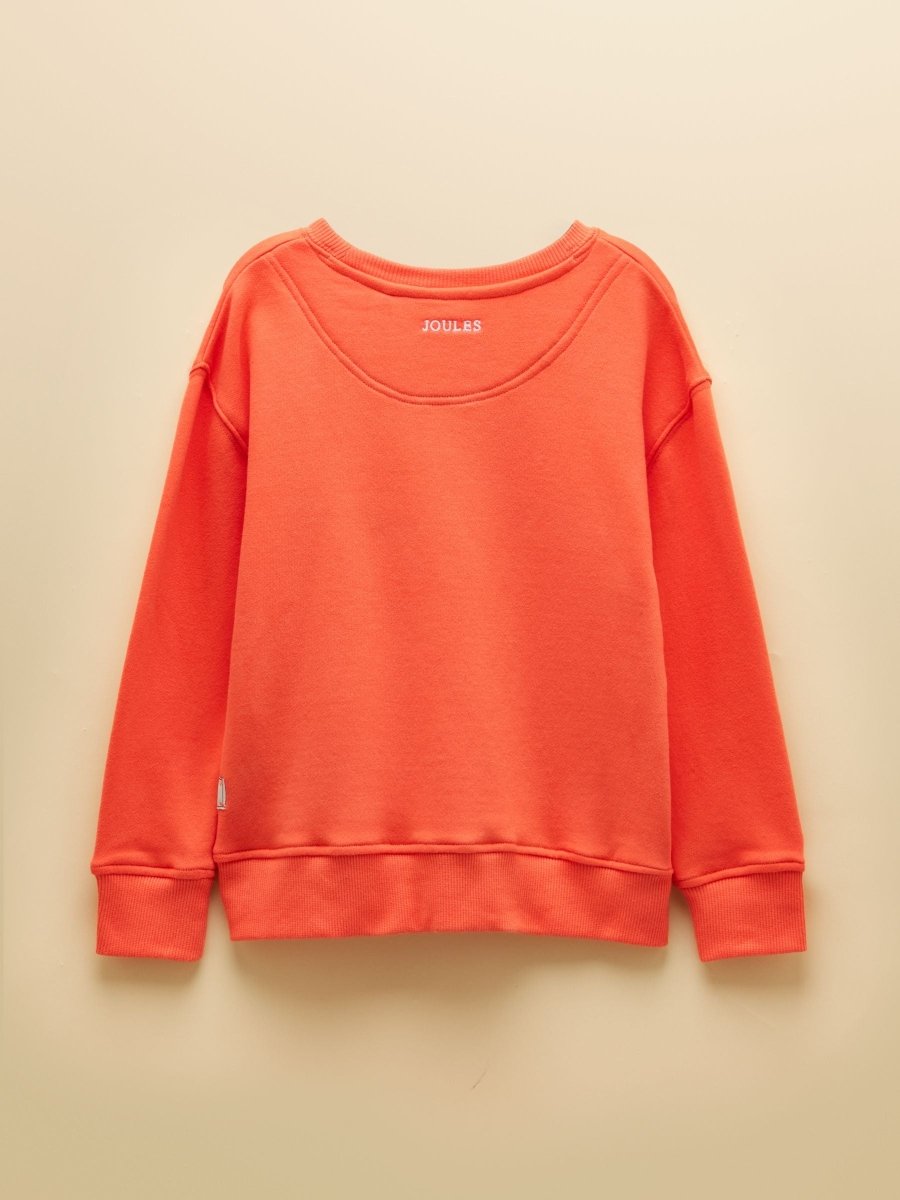 Kids' Sundaze Orange Slogan Crew Neck Sweatshirt - RUTHERFORD & Co