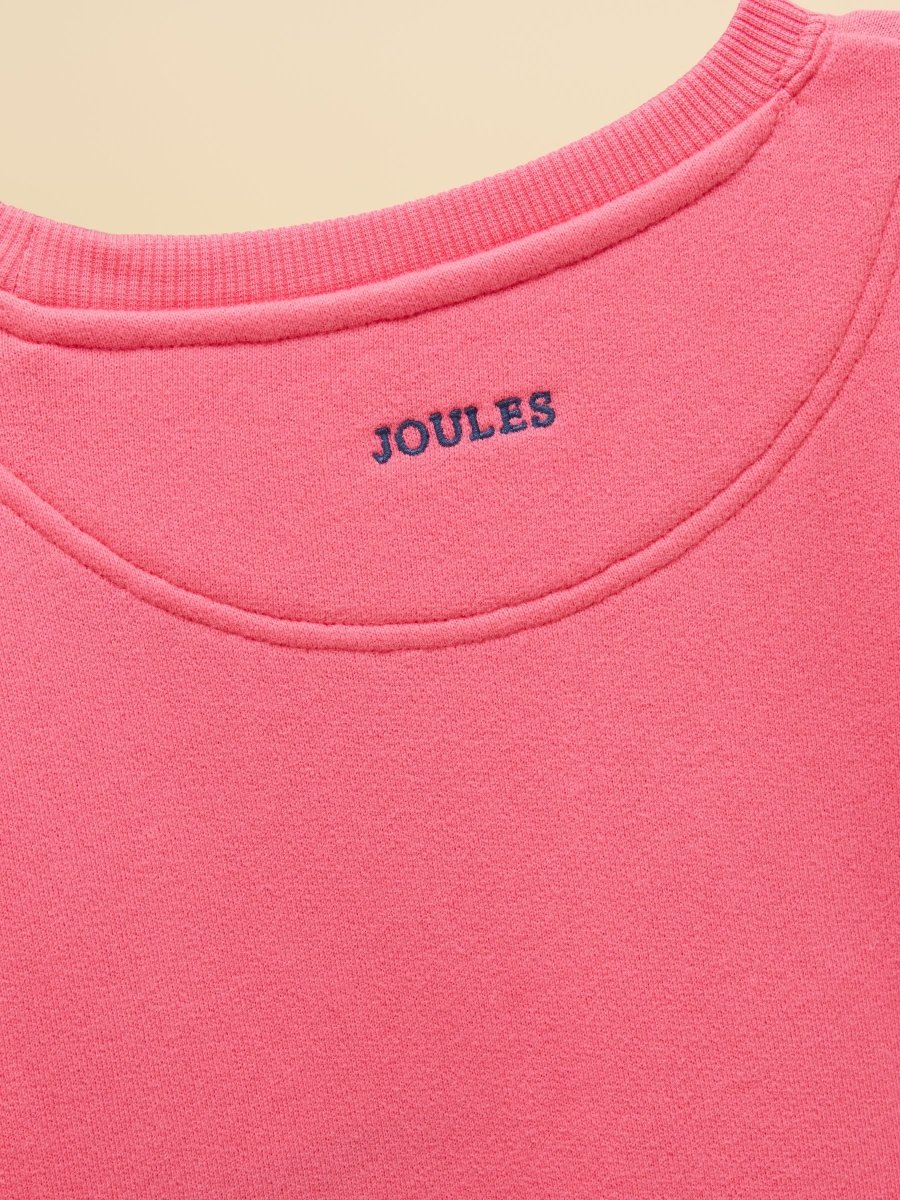 Kids' Sundaze Pink Slogan Crew Neck Sweatshirt - RUTHERFORD & Co