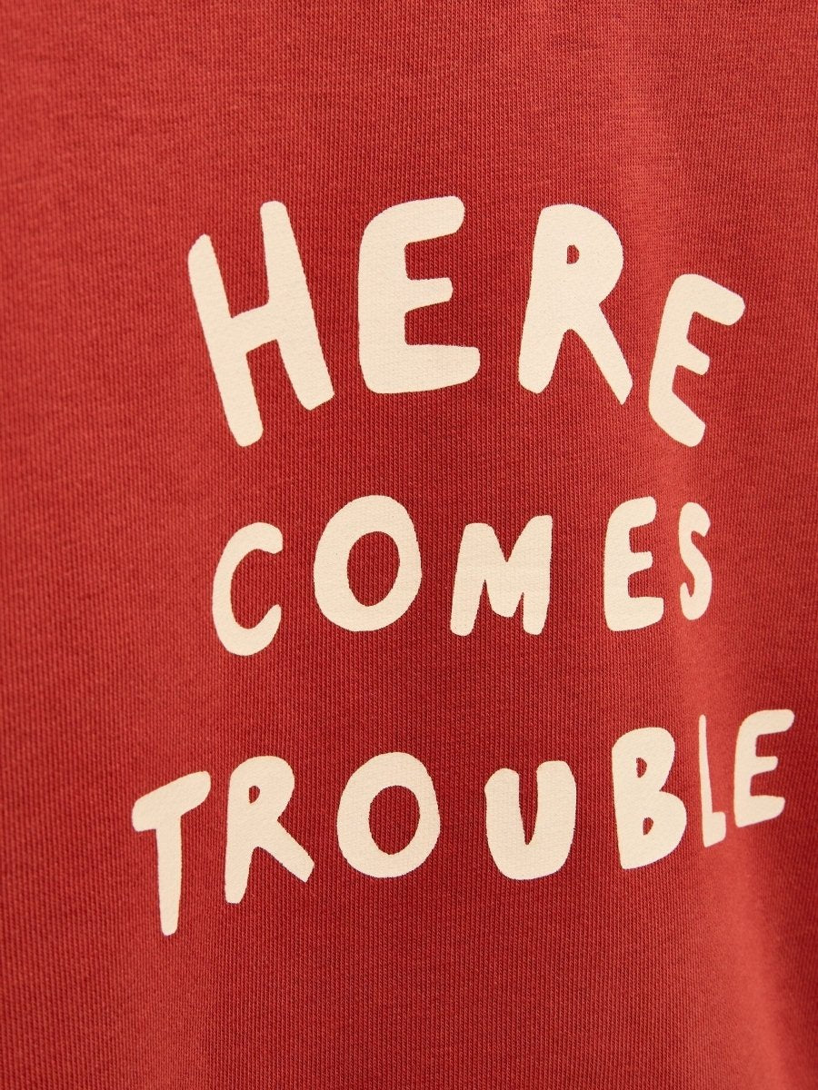 Kids' Sundaze Rust Red Crew Neck Sweatshirt - RUTHERFORD & Co