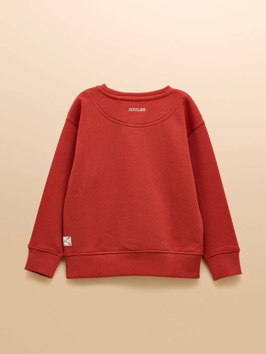 Kids' Sundaze Rust Red Crew Neck Sweatshirt - RUTHERFORD & Co