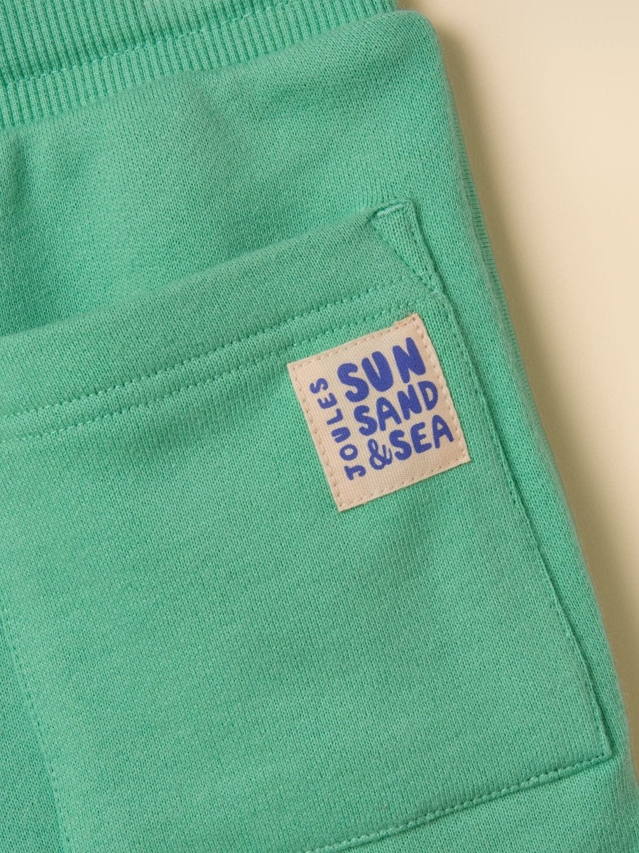Kids' Sundaze Turquoise Green Loopback Sweat Shorts - RUTHERFORD & Co