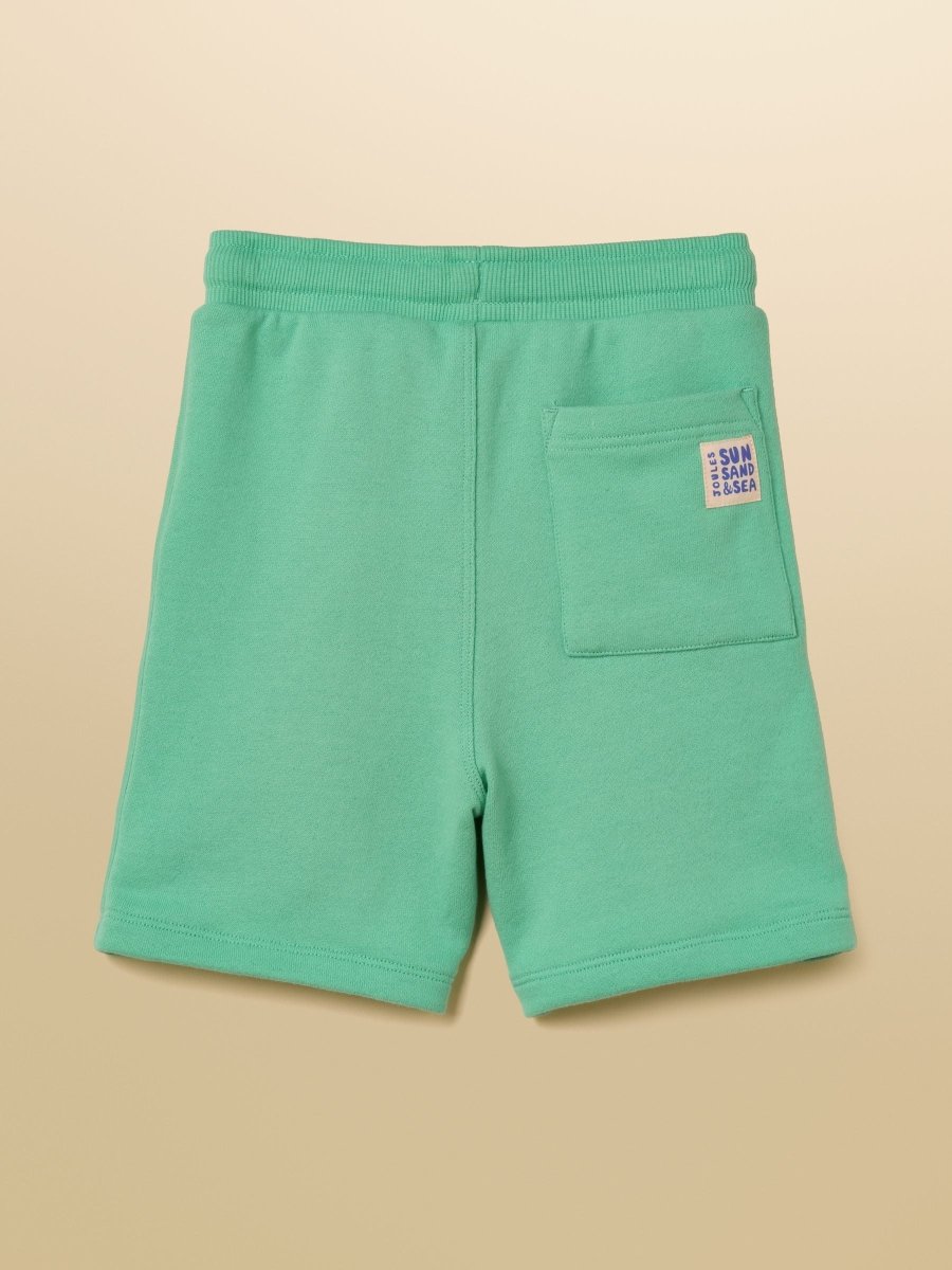 Kids' Sundaze Turquoise Green Loopback Sweat Shorts - RUTHERFORD & Co