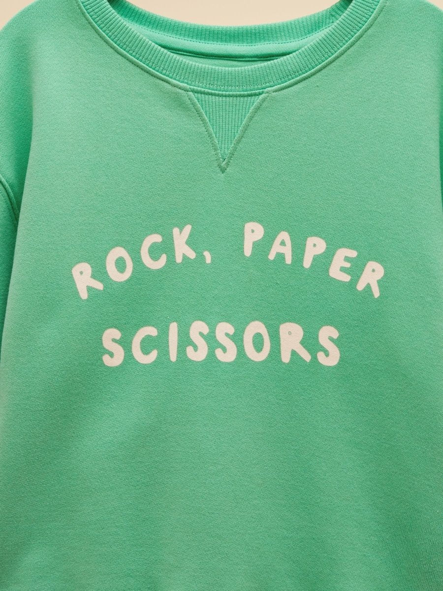 Kids' Sundaze Turquoise Green Slogan Crew Neck Sweatshirt - RUTHERFORD & Co
