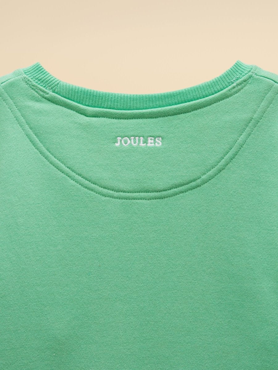 Kids' Sundaze Turquoise Green Slogan Crew Neck Sweatshirt - RUTHERFORD & Co