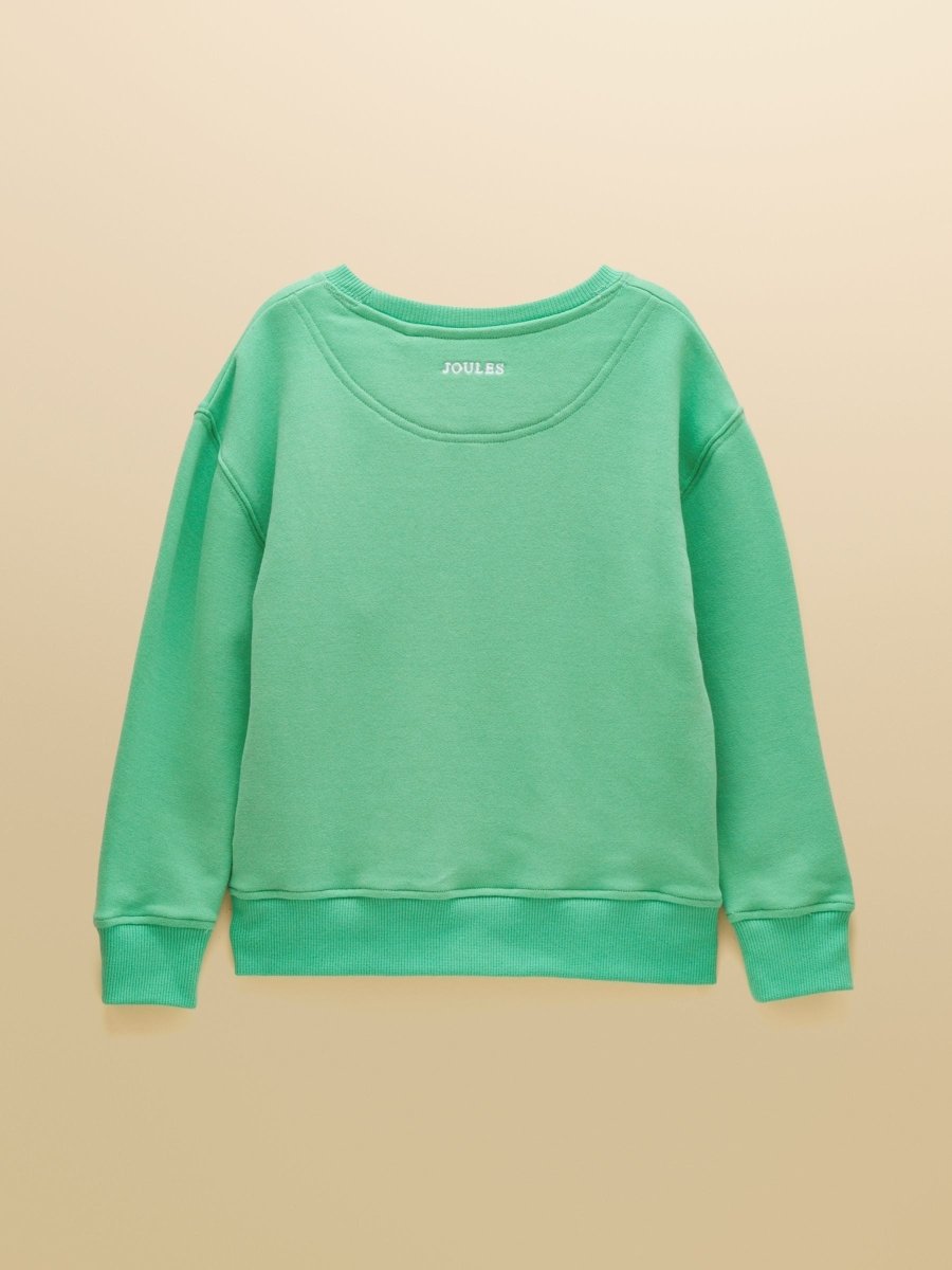 Kids' Sundaze Turquoise Green Slogan Crew Neck Sweatshirt - RUTHERFORD & Co