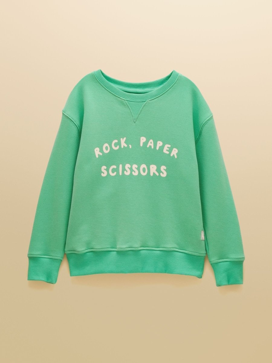 Kids' Sundaze Turquoise Green Slogan Crew Neck Sweatshirt - RUTHERFORD & Co