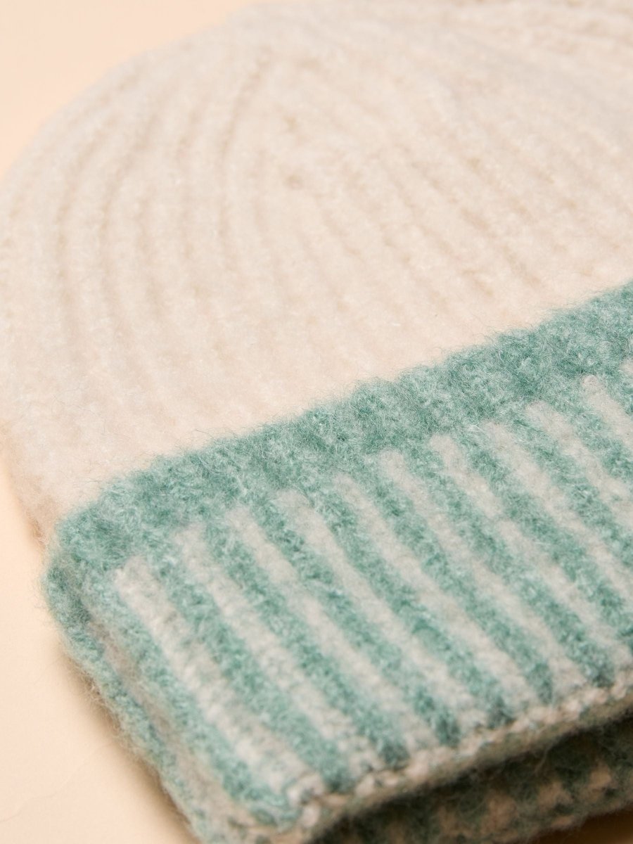 Kids Wanderer Cream Beanie Hat - RUTHERFORD & Co