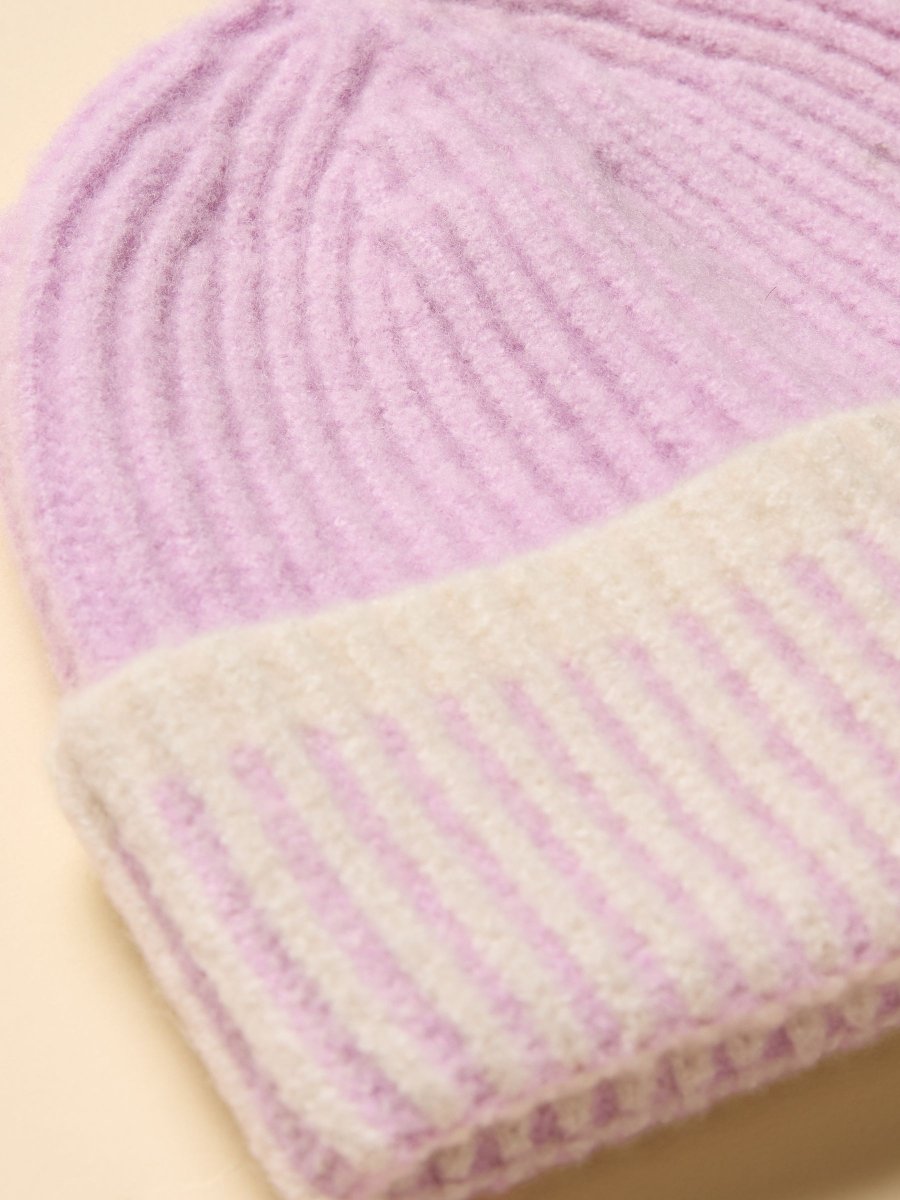 Kids Wanderer Lilac Purple Beanie Hat - RUTHERFORD & Co