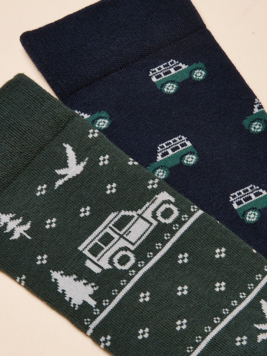 Kingsbury Cream 2 Pack Socks - RUTHERFORD & Co