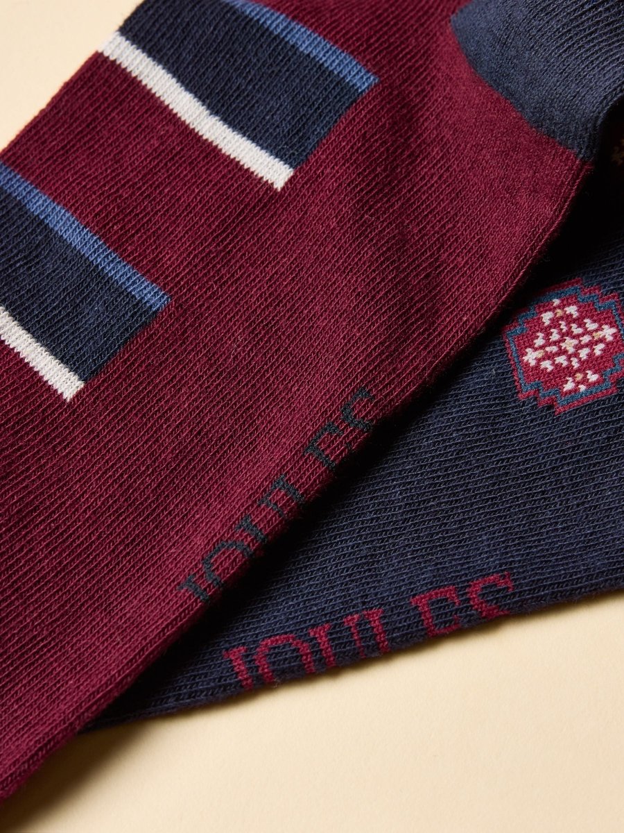 Kingsbury Navy 2 Pack Socks - RUTHERFORD & Co