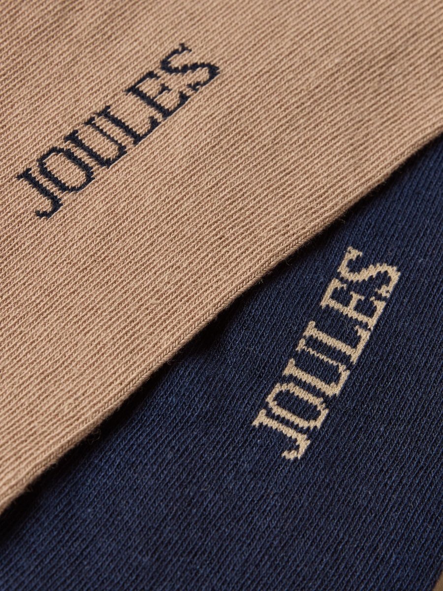 Kingsbury Navy/Oatmeal 2 Pack Socks - RUTHERFORD & Co