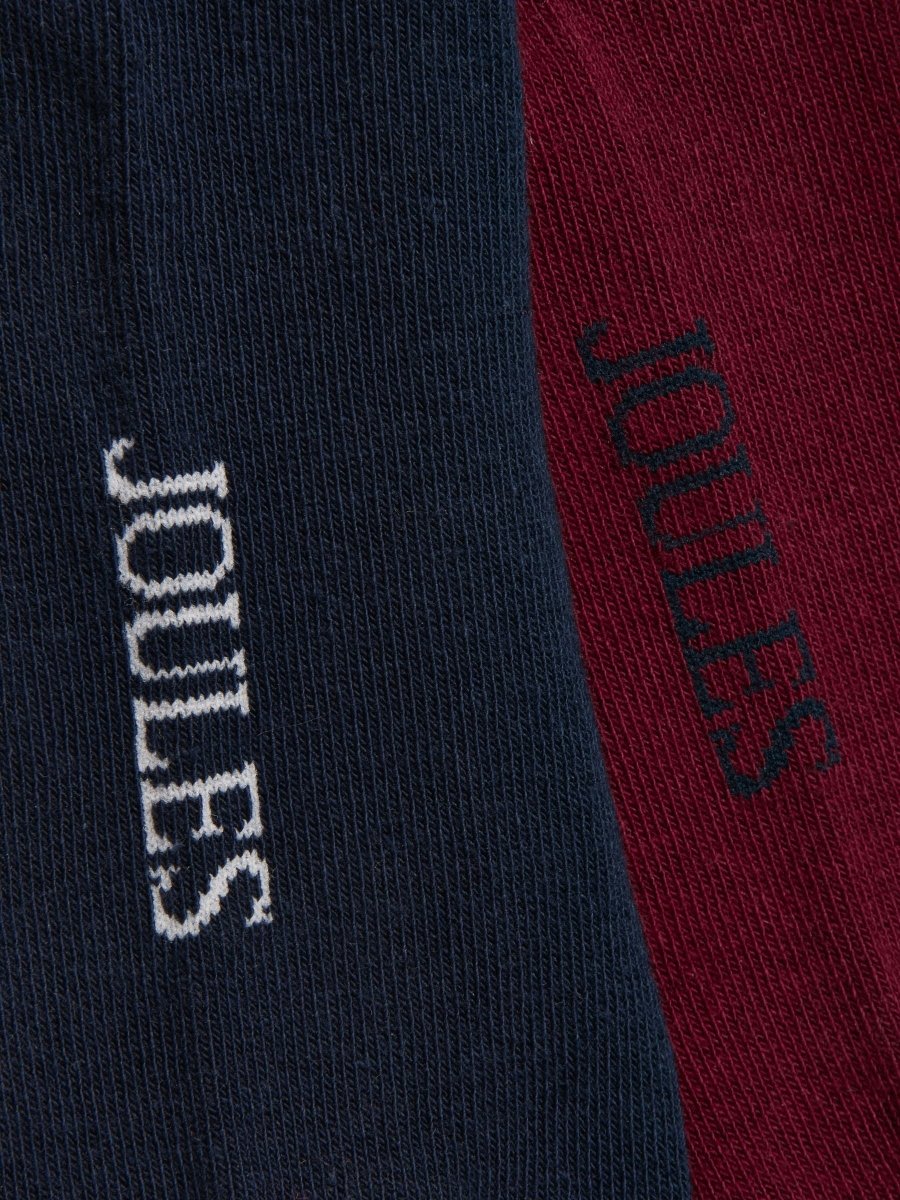 Kingsbury Red/Blue 2 Pack Socks - RUTHERFORD & Co