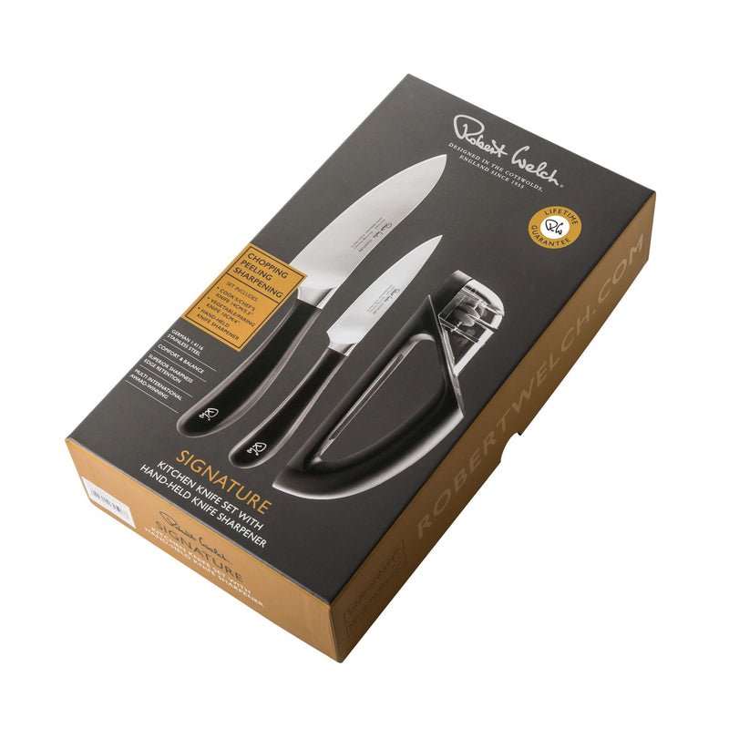 Kitchen Knife Set with Knife Sharpener - RUTHERFORD & Co