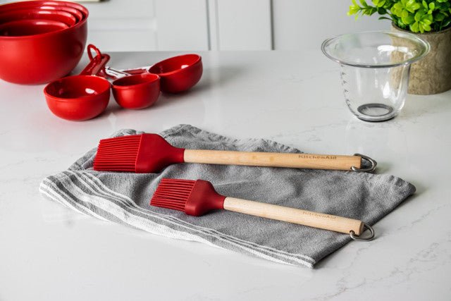 KitchenAid Birchwood Basting Brush - Empire Red - RUTHERFORD & Co