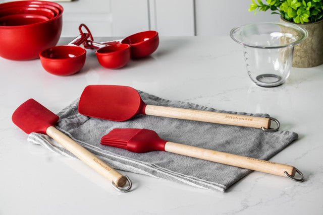 KitchenAid Birchwood Basting Brush - Empire Red - RUTHERFORD & Co