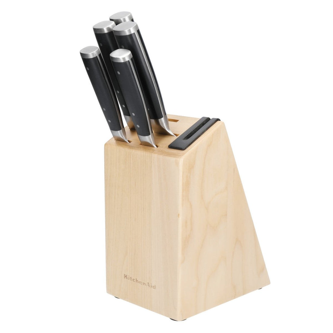 KitchenAid Gourmet 5 Piece Japanese Steel Knife Set with Sharpener - RUTHERFORD & Co