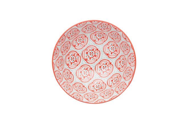 KitchenCraft Bright Yellow Floral Ceramic Bowl, 16cm - RUTHERFORD & Co