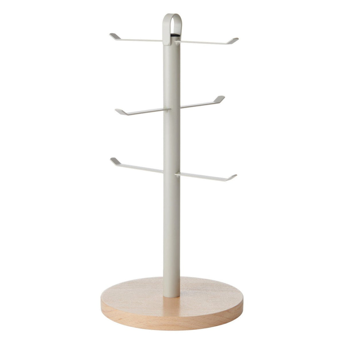 KitchenCraft Idilica Metal Mug Tree with Beechwood Base - RUTHERFORD & Co