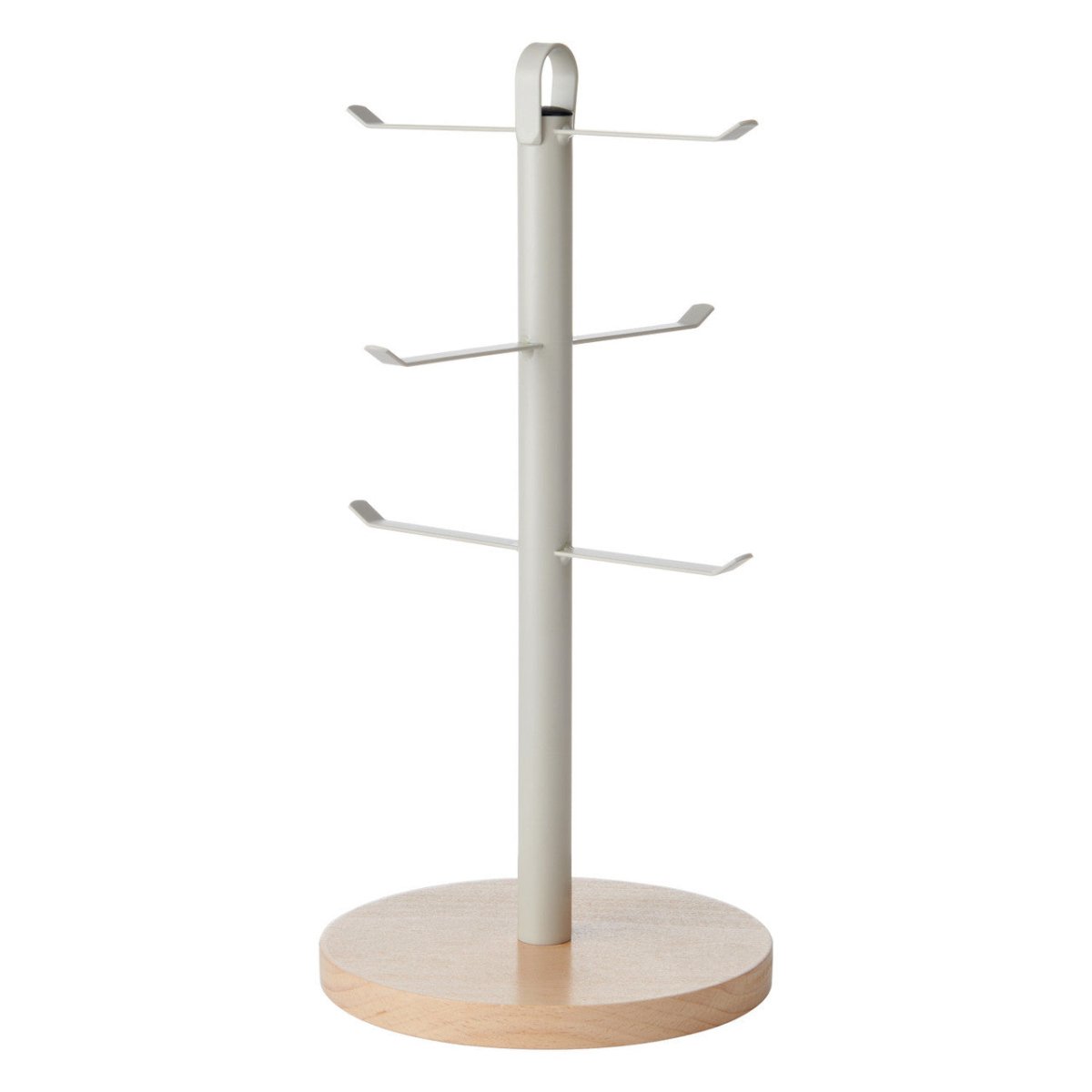 KitchenCraft Idilica Metal Mug Tree with Beechwood Base - RUTHERFORD & Co