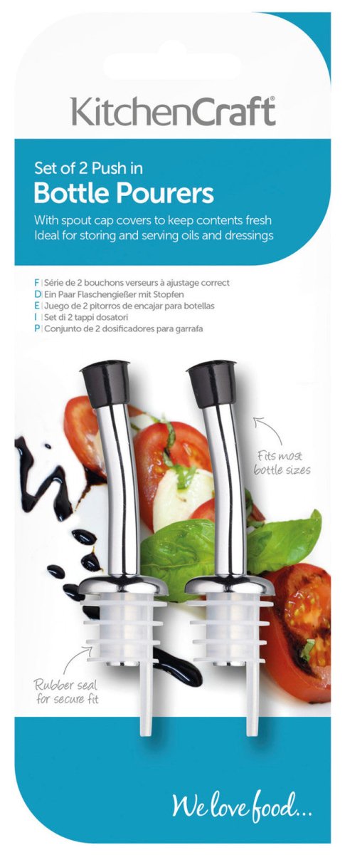 KitchenCraft Set of Two Bottle Pourer Spouts - RUTHERFORD & Co
