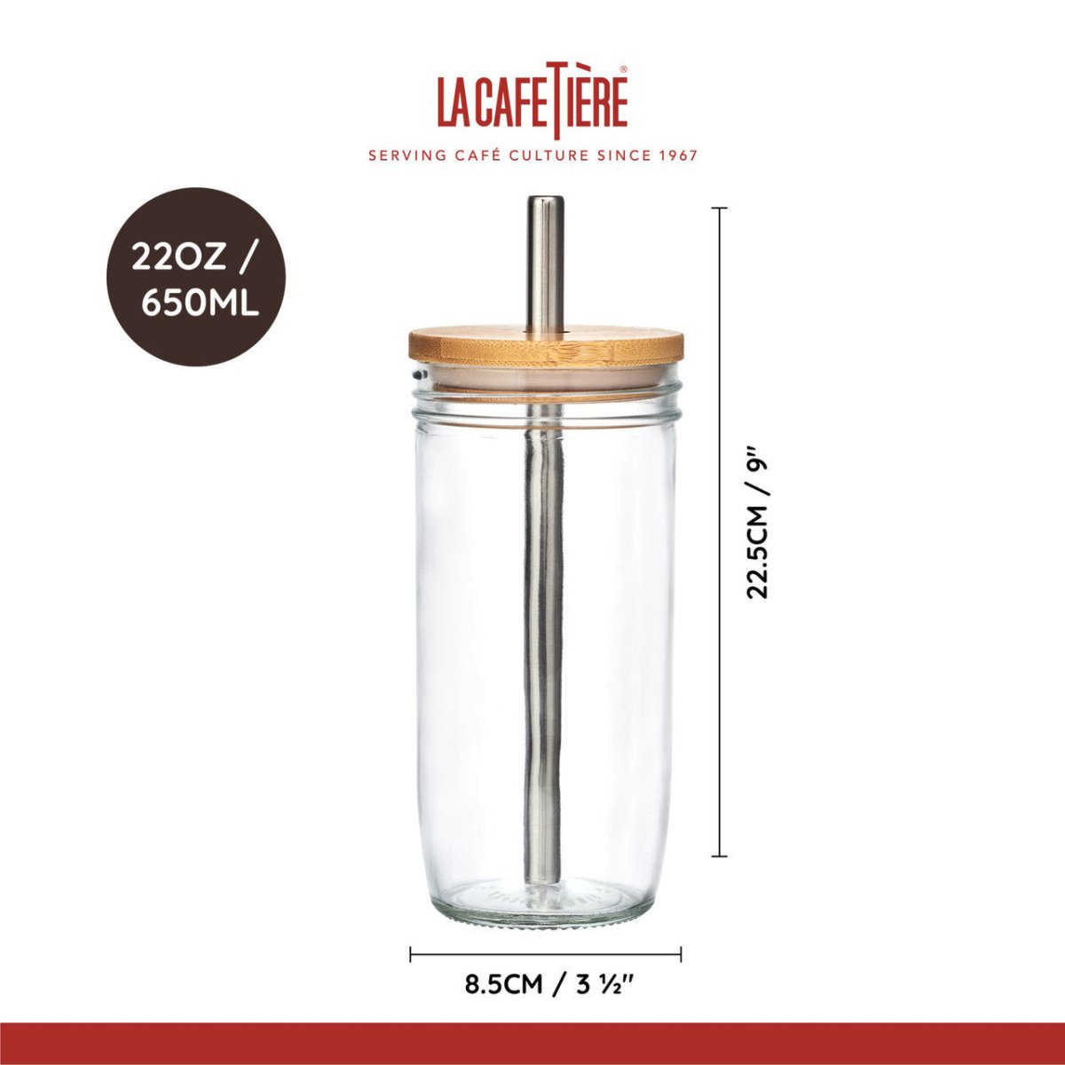 La Cafetière Bubble Tea Tumbler with Stainless Steel Straw - RUTHERFORD & Co