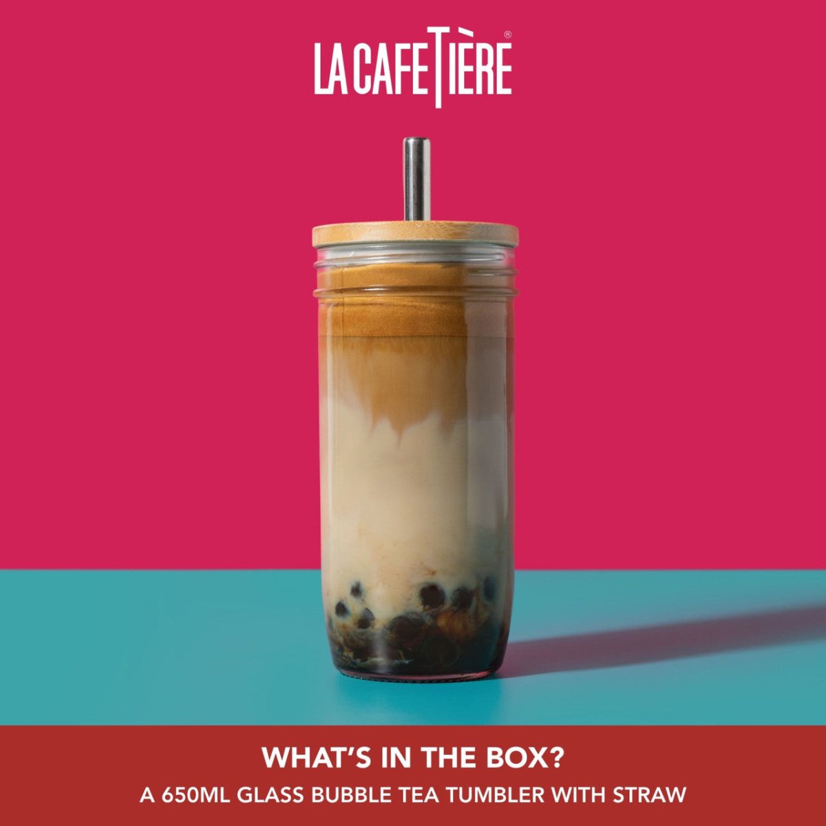 La Cafetière Bubble Tea Tumbler with Stainless Steel Straw - RUTHERFORD & Co