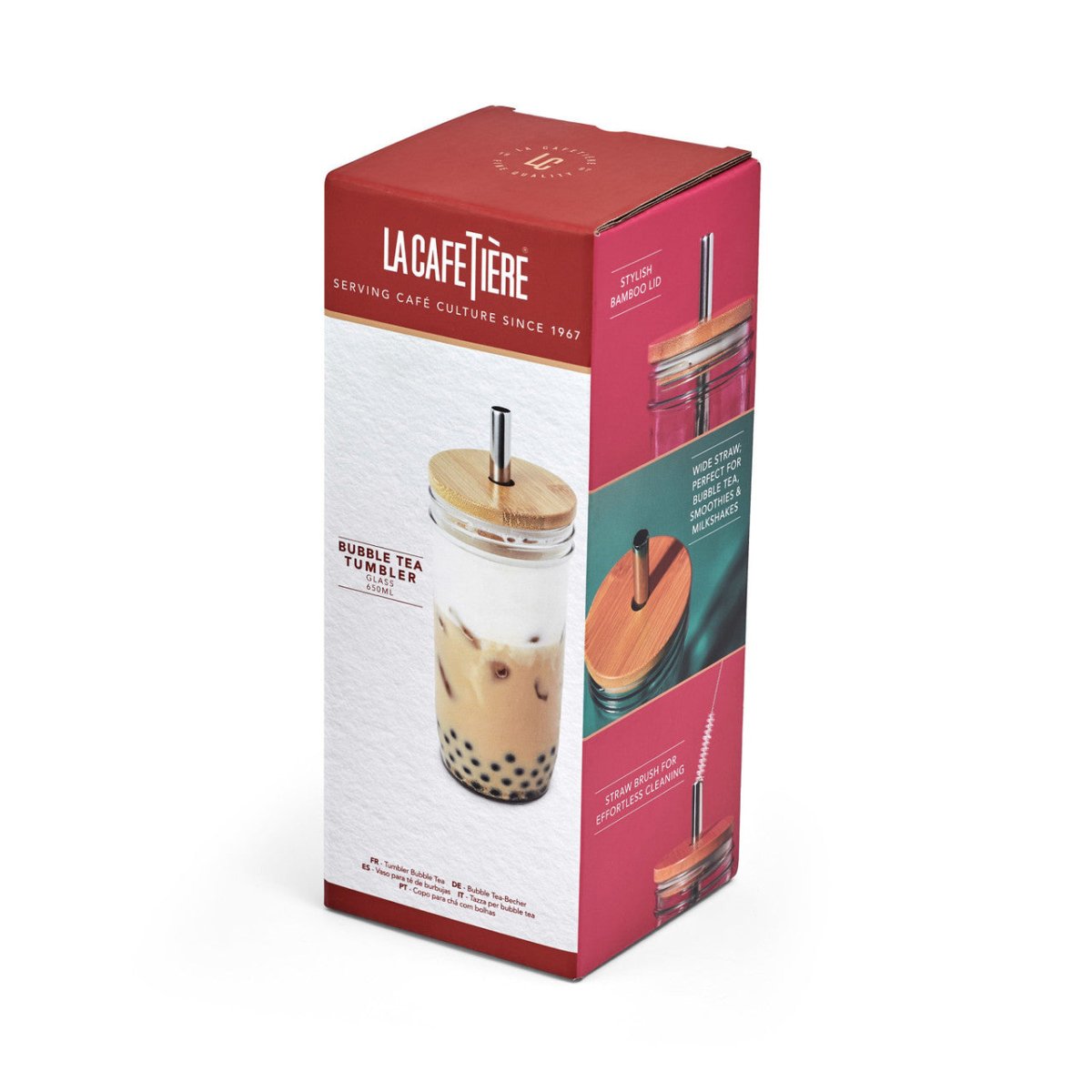La Cafetière Bubble Tea Tumbler with Stainless Steel Straw - RUTHERFORD & Co