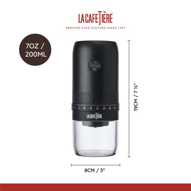 La Cafetière Electric Ceramic Burr Coffee Grinder, 200ml - RUTHERFORD & Co