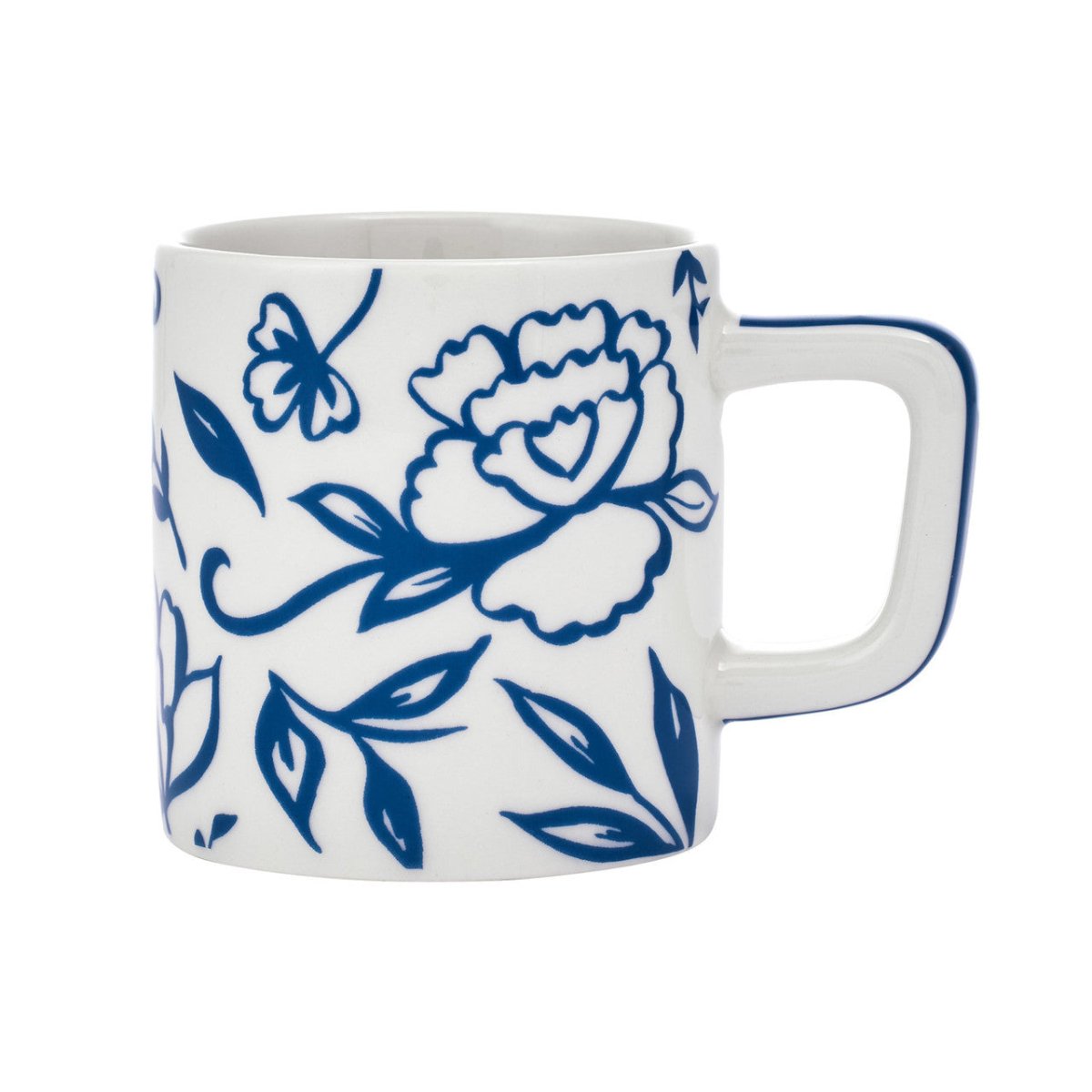 La Cafetière Espresso Cup Blue Floral - RUTHERFORD & Co