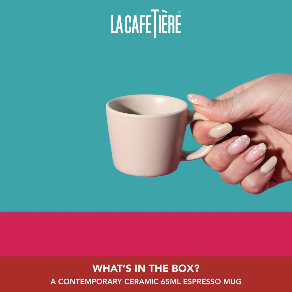 La Cafetière Espresso Cup, Latte, 65ml - RUTHERFORD & Co