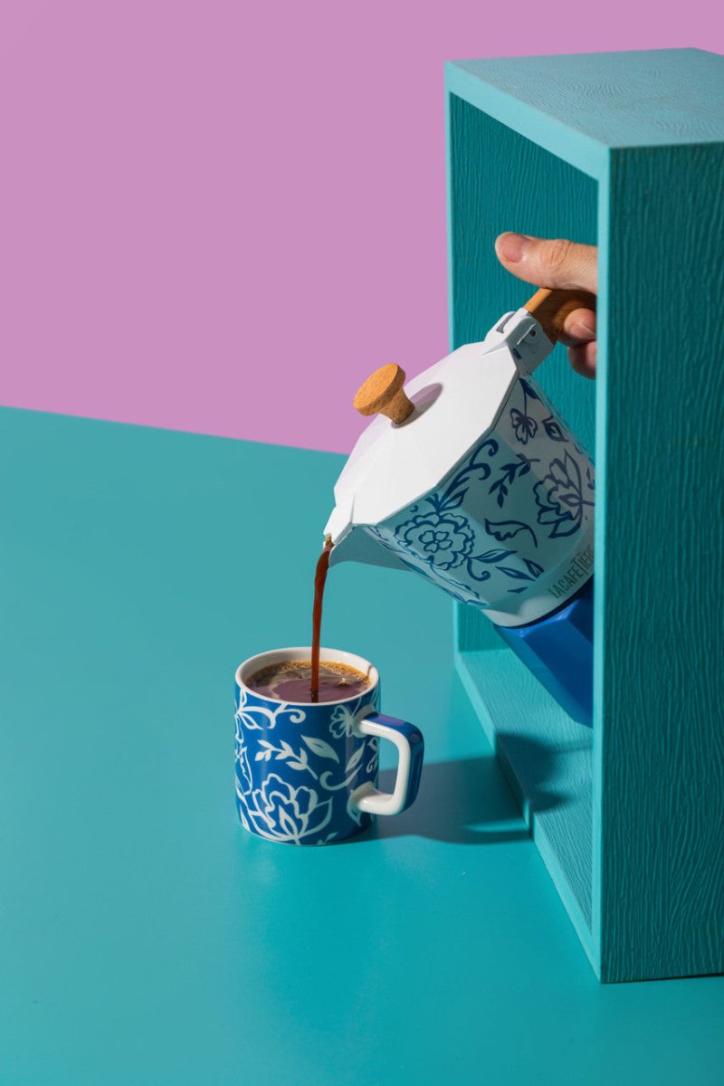La Cafetière Espresso Cup White Floral - RUTHERFORD & Co