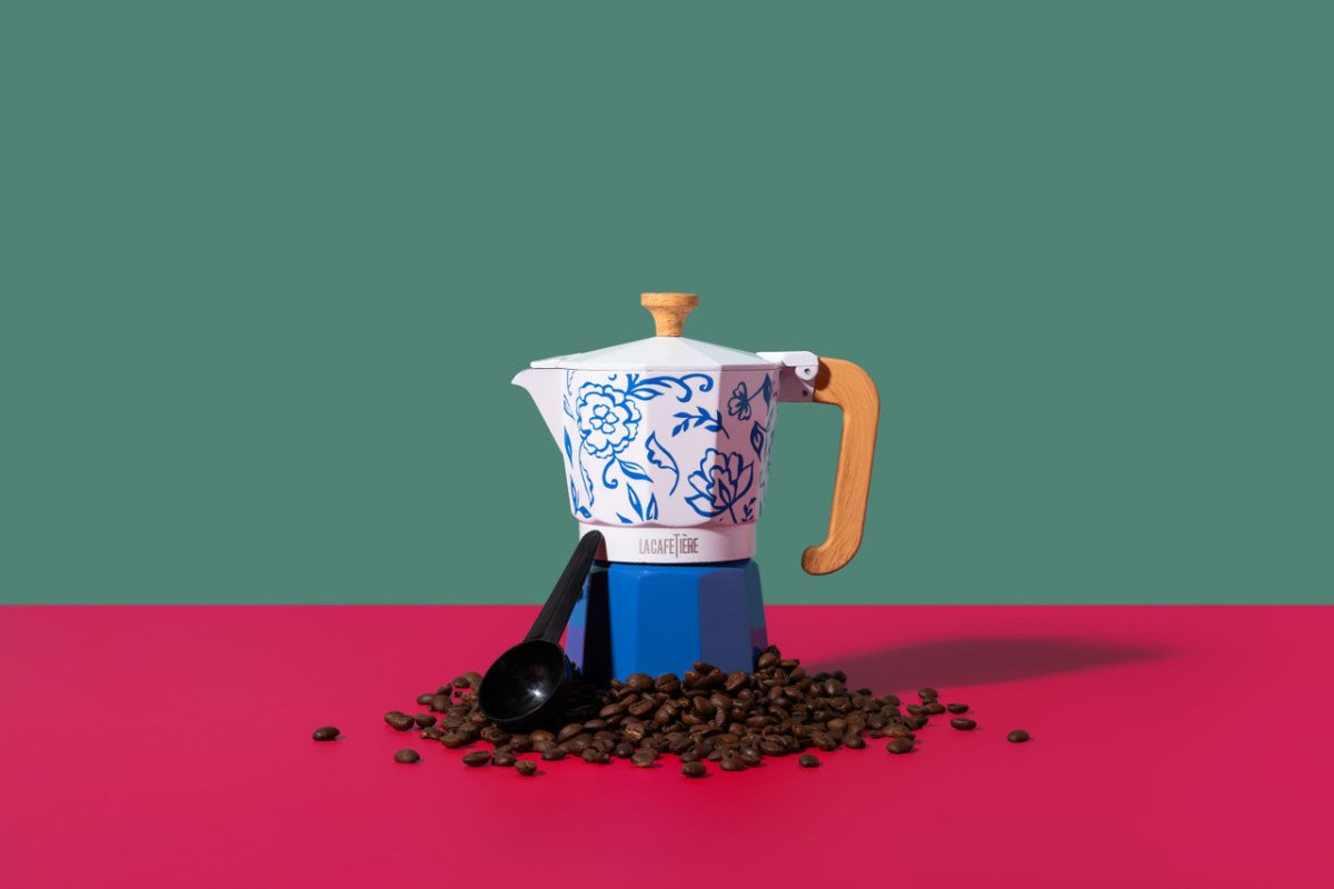 La Cafetière Espresso Maker Floral - RUTHERFORD & Co