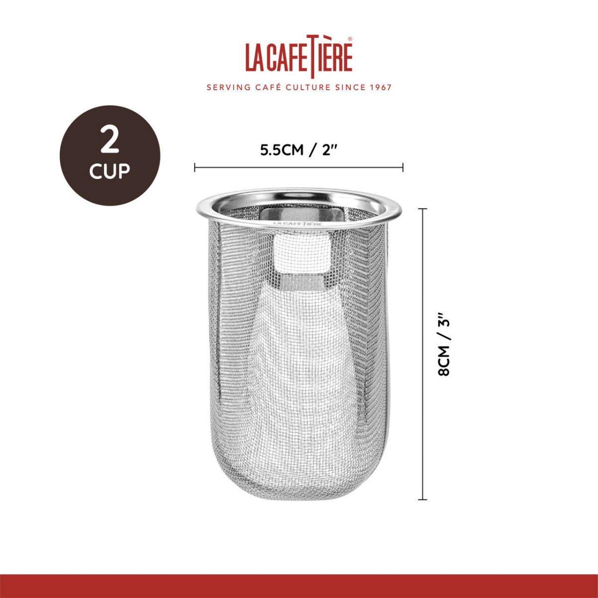 La Cafetière Stainless Steel Mesh Tea Filter Silver - RUTHERFORD & Co
