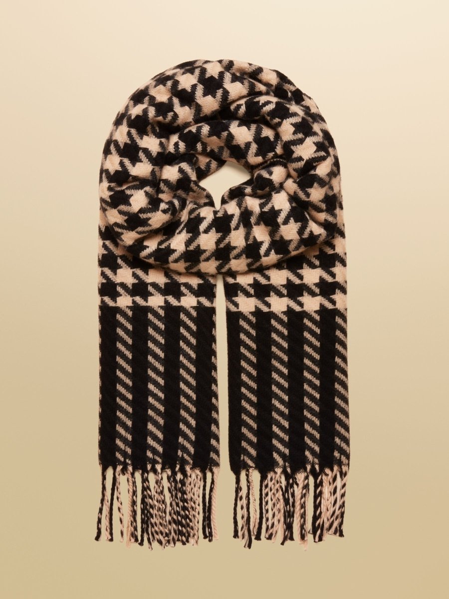 Langtree Black/Tan Large Unisex Scarf - RUTHERFORD & Co