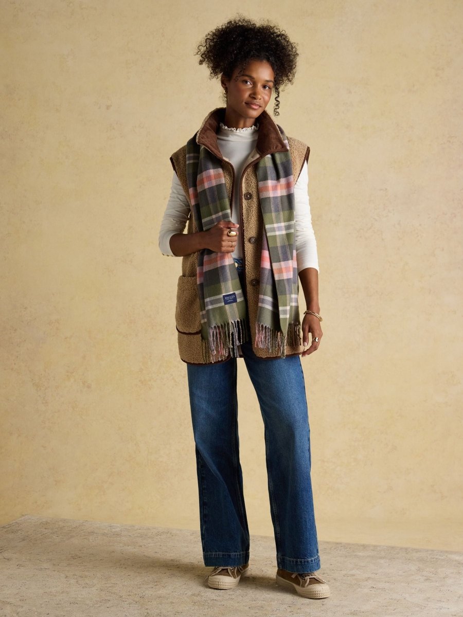 Langtree Green/Pink Large Unisex Scarf - RUTHERFORD & Co