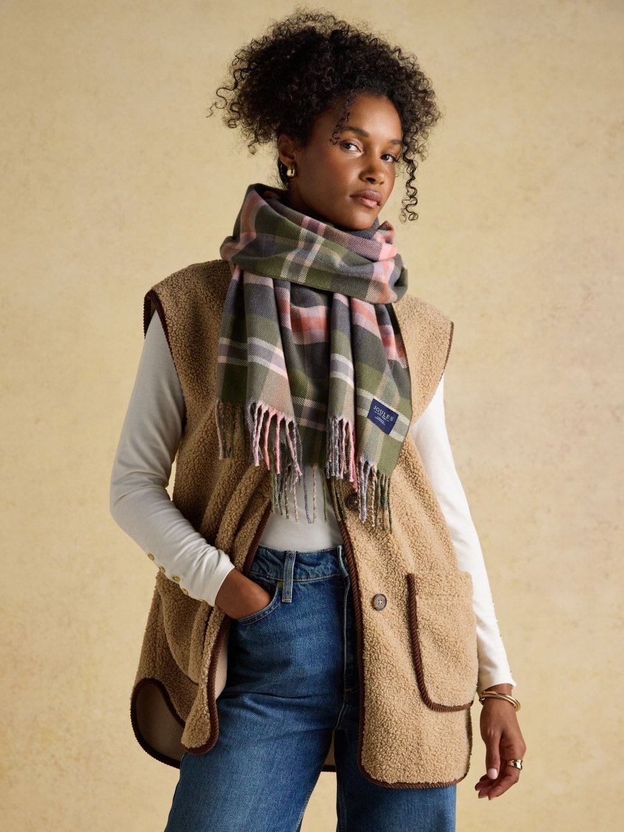 Langtree Green/Pink Large Unisex Scarf - RUTHERFORD & Co