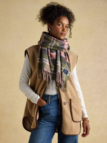 Langtree Green/Pink Large Unisex Scarf - RUTHERFORD & Co