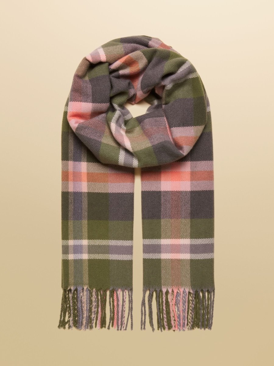 Langtree Green/Pink Large Unisex Scarf - RUTHERFORD & Co