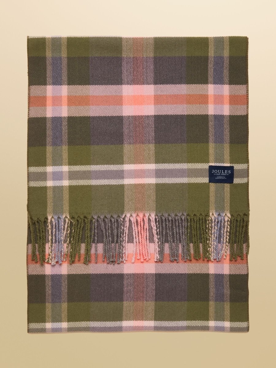 Langtree Green/Pink Large Unisex Scarf - RUTHERFORD & Co