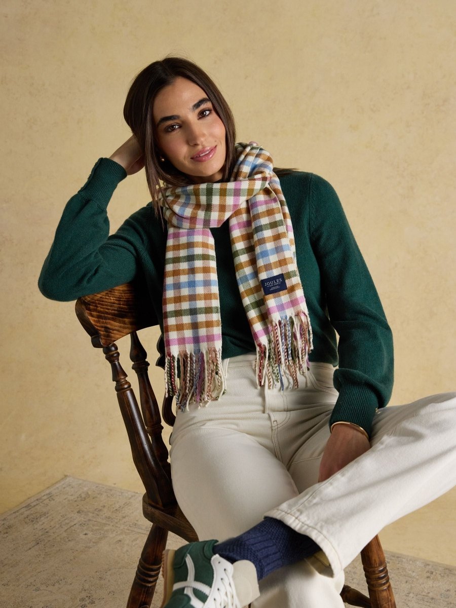 Langtree Multi Neutral Large Unisex Scarf - RUTHERFORD & Co