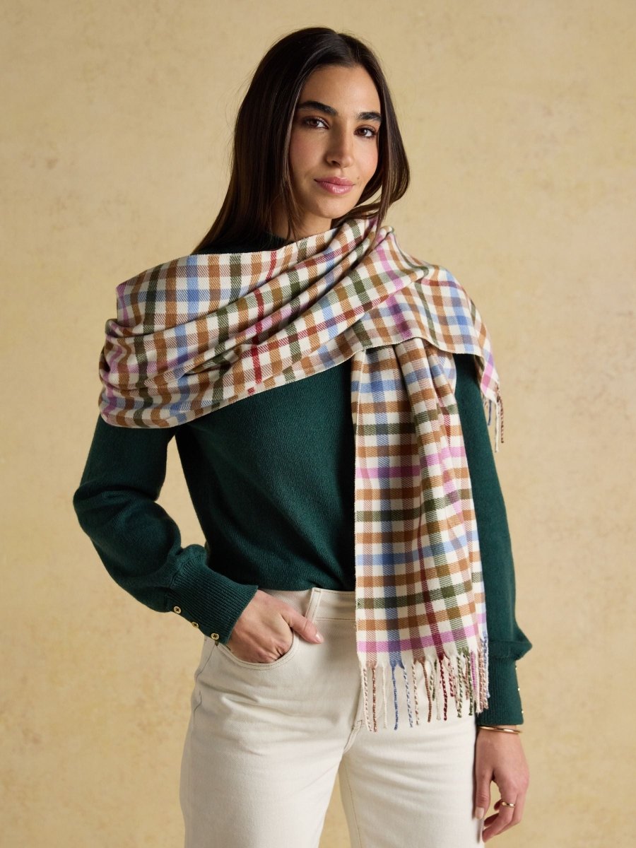 Langtree Multi Neutral Large Unisex Scarf - RUTHERFORD & Co