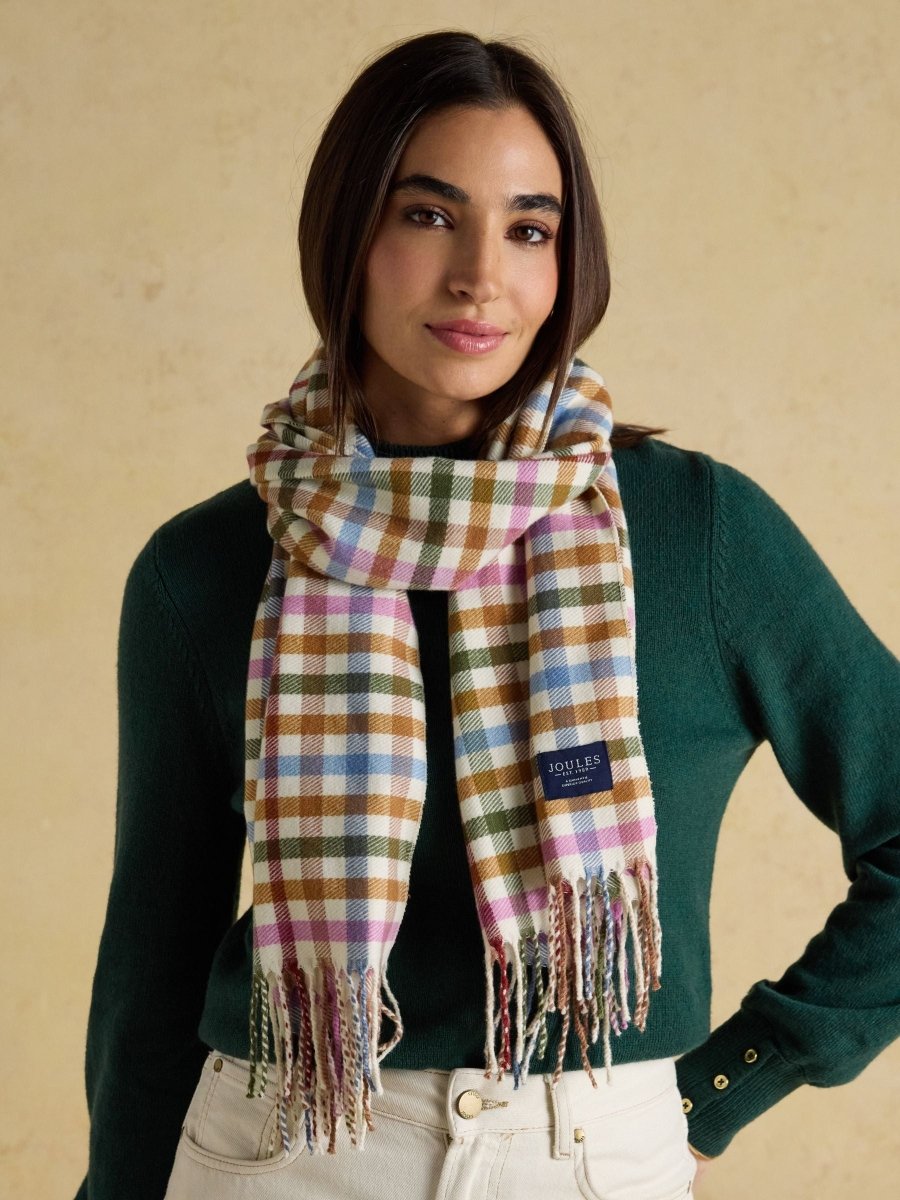 Langtree Multi Neutral Large Unisex Scarf - RUTHERFORD & Co