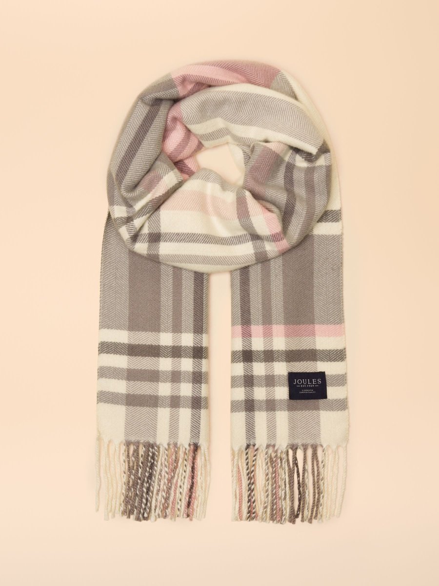 Langtree Pink/Grey Scarf - RUTHERFORD & Co