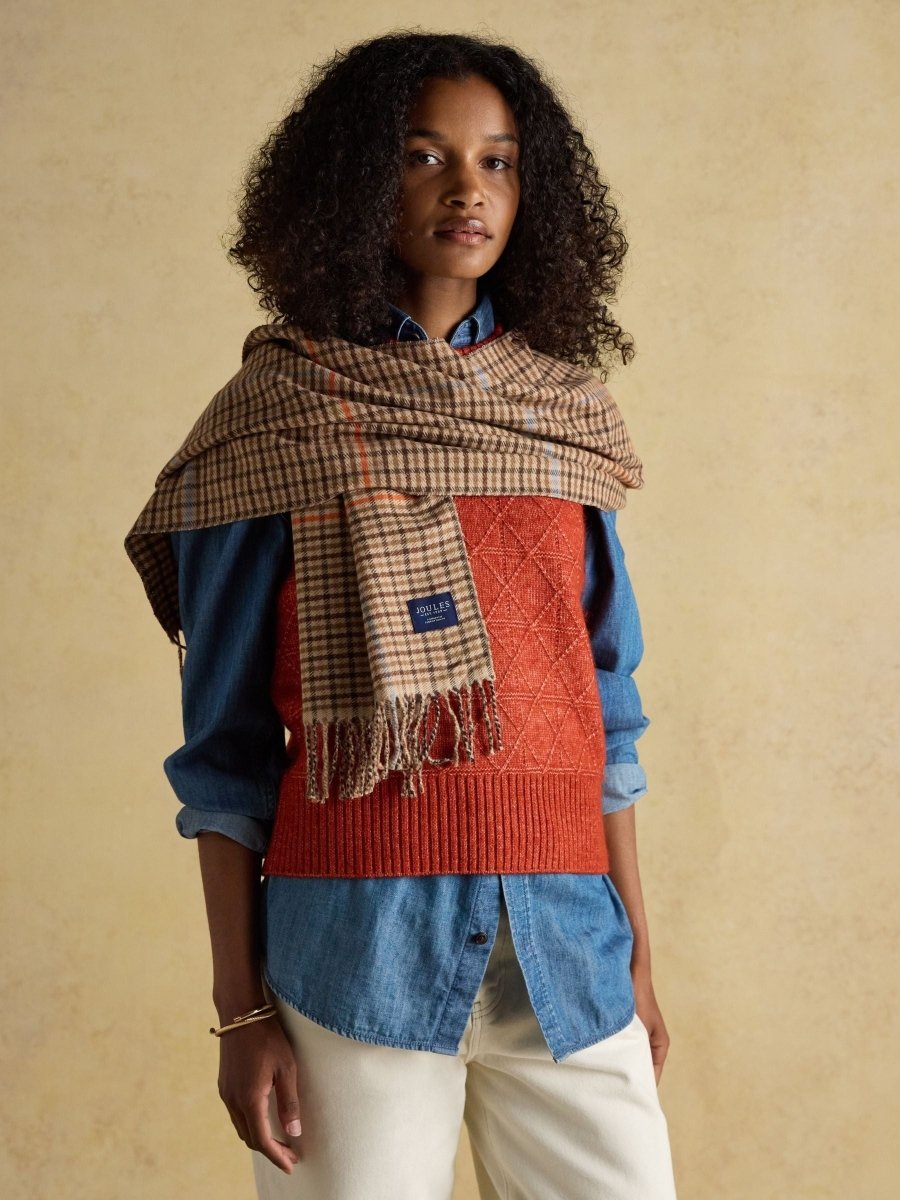 Langtree Tan Brown Scarf - RUTHERFORD & Co