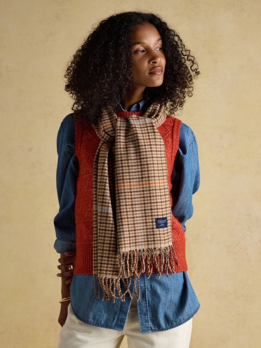 Langtree Tan Brown Scarf - RUTHERFORD & Co