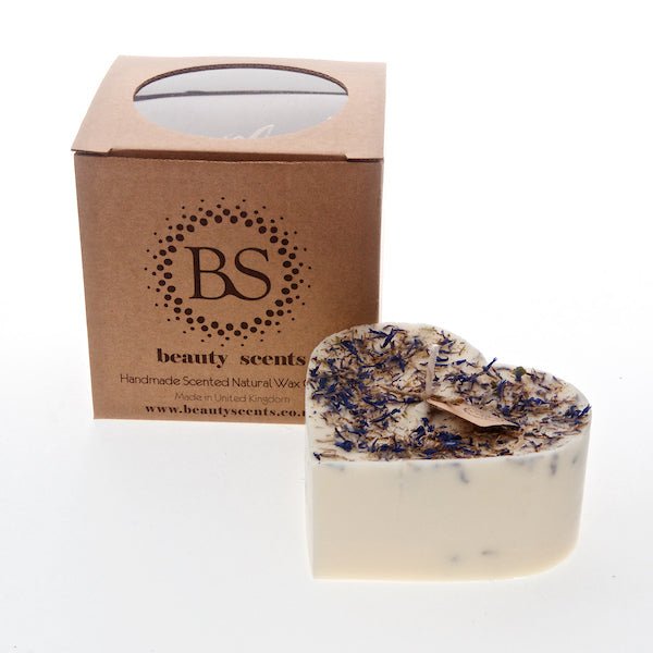 Large Heart Scented Candle with Wild Flowers - RUTHERFORD & Co