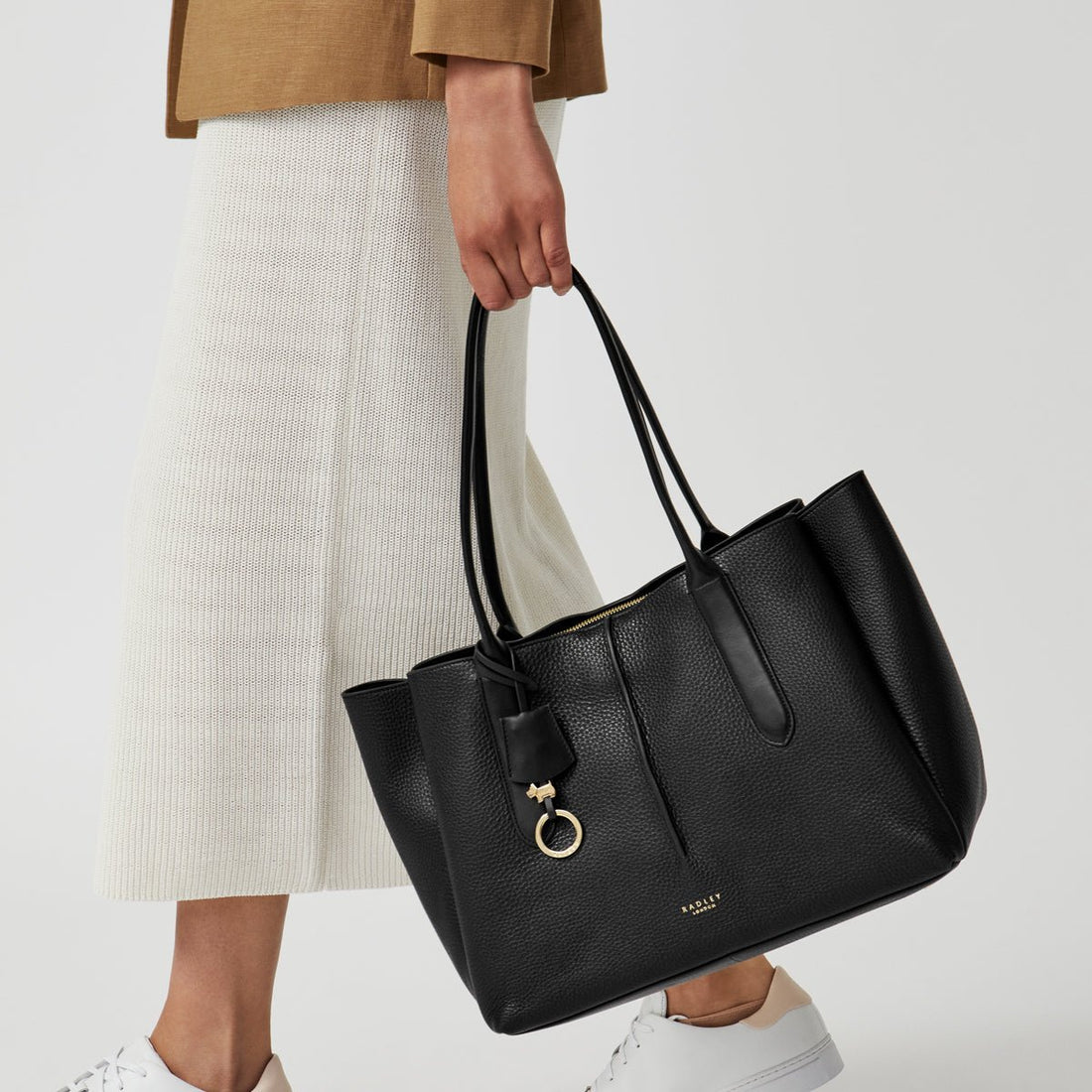 Large Open Top Tote Black - RUTHERFORD & Co