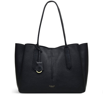 Large Open Top Tote Black - RUTHERFORD & Co