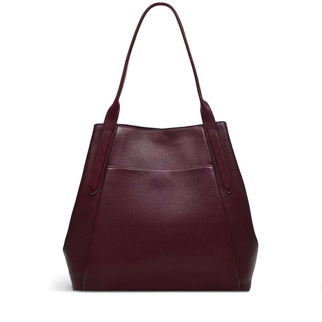 Large Open Top Tote Dark Cherry - RUTHERFORD & Co
